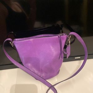 Purple coach purse